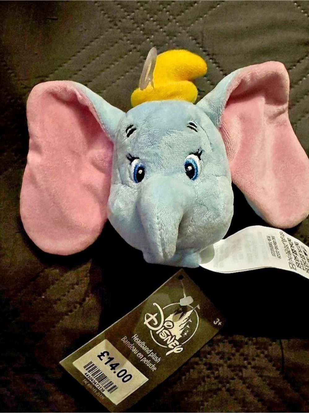 NWT.  Disney Dumbo Headband Plush Accessory.